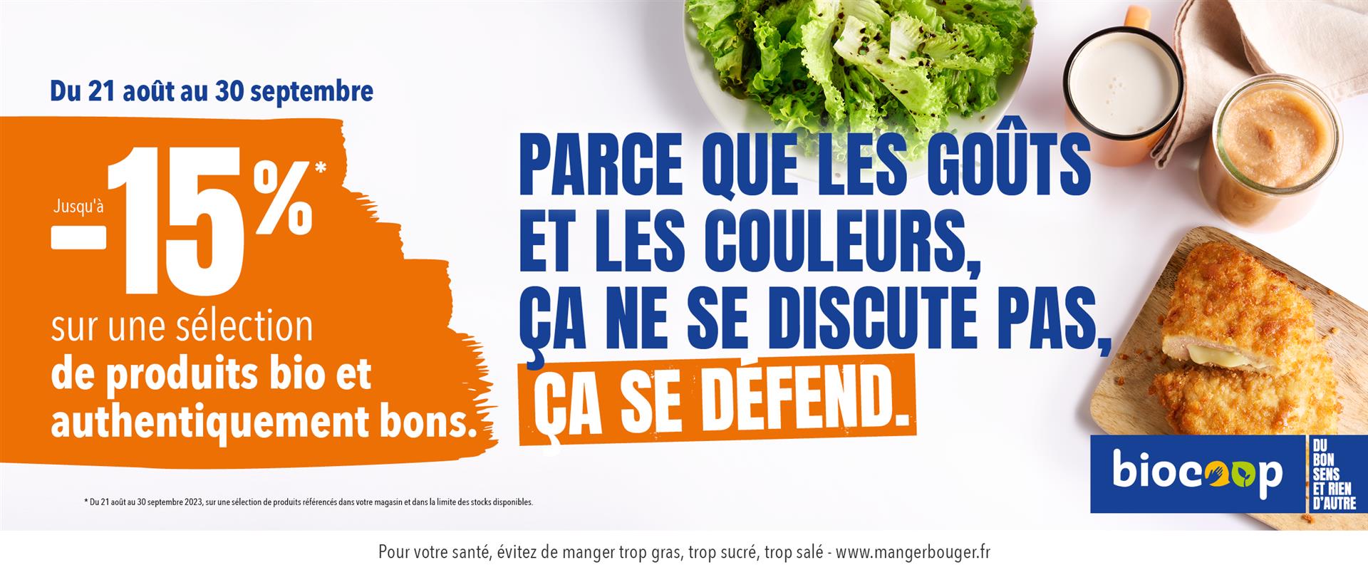 Une sélection de produits jusqu'à -15% (21 août - 30 septembre) Une sélection de produits jusqu'à -15% (21 août - 30 septembre)